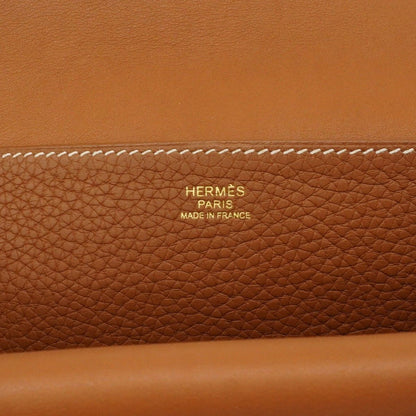 Hermes Handbag Halzan 31 Taurillon Clemence Gold 2-Way Bag — view 5