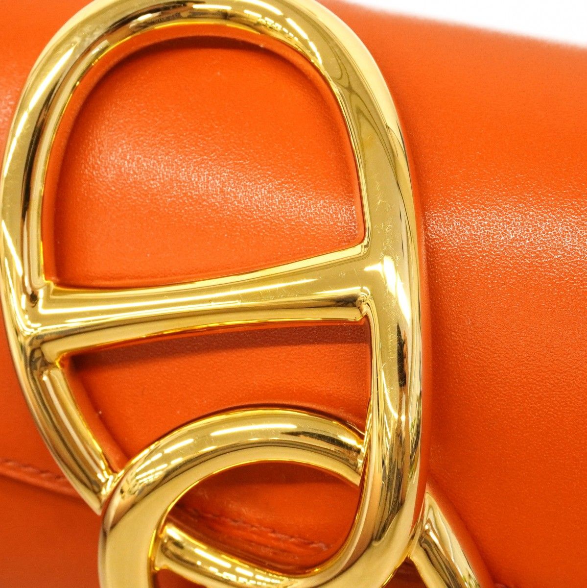 Hermes Clutch Eje Tadelakt Sanguine Gold — view 8