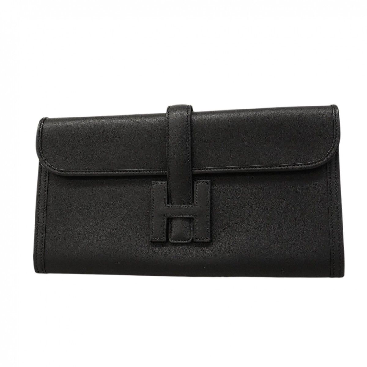 Hermes Clutch Jije Elan Swift Black