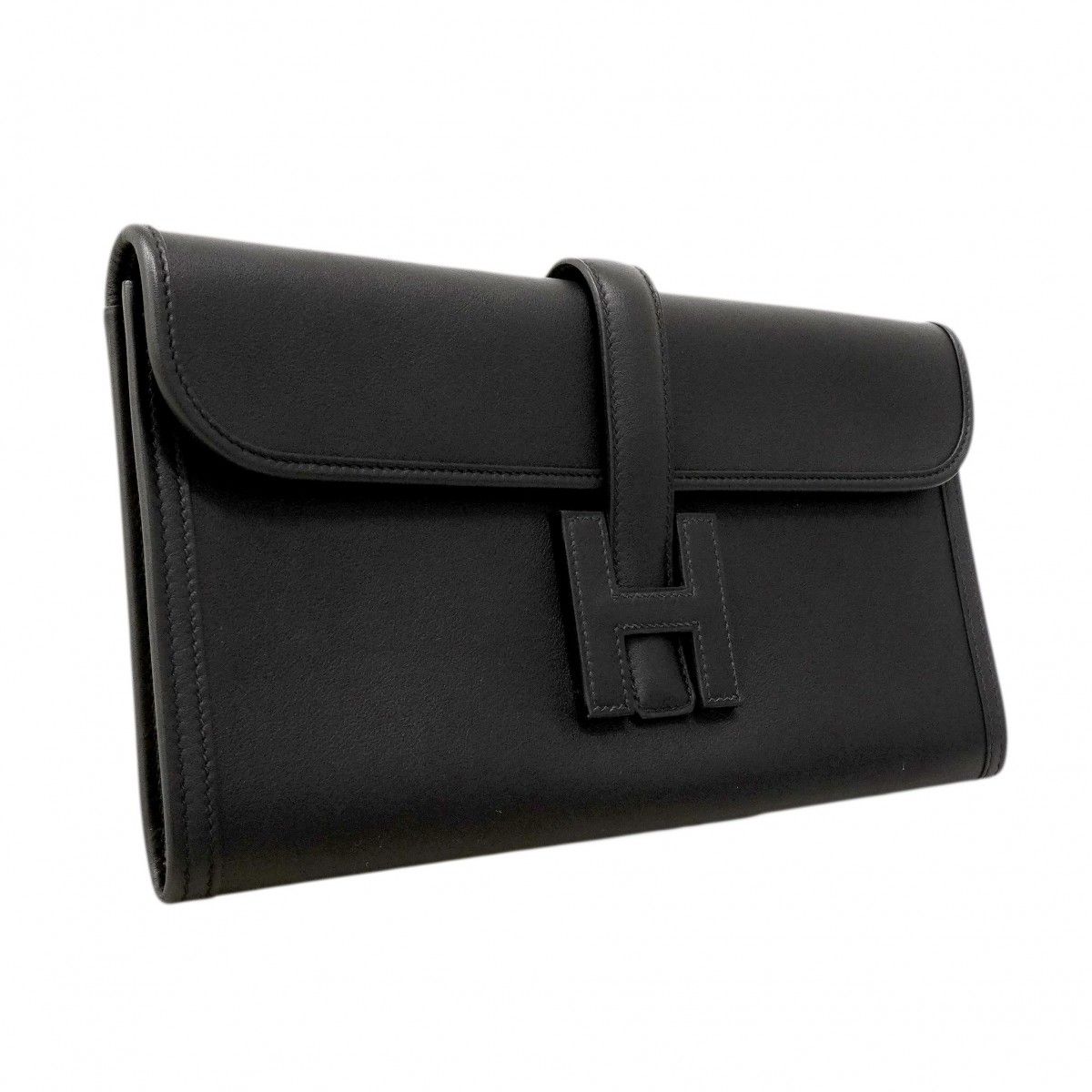 Hermes Clutch Jije Elan Swift Black — view 2