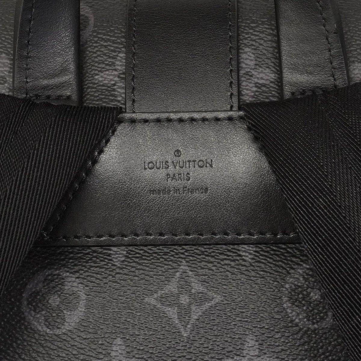 Louis Vuitton Backpack Monogram Eclipse Saumur Black — view 5
