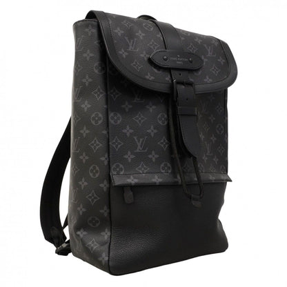 Louis Vuitton Backpack Monogram Eclipse Saumur Black — view 2