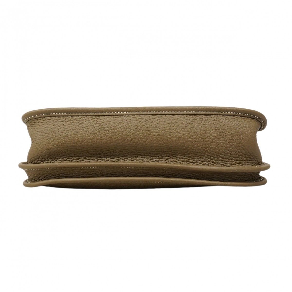 Hermes Shoulder Bag Evelyne Taurillon Clemence Etoupe Gold — view 3