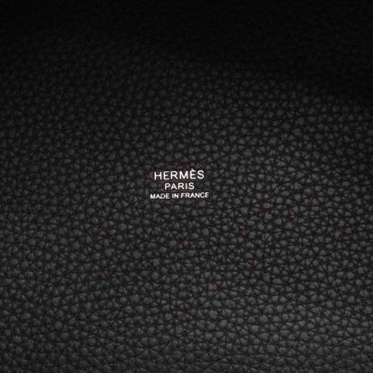 Hermes Handbag Picotin Lock PM Taurillon Clemence Blue Mini Silver — view 5