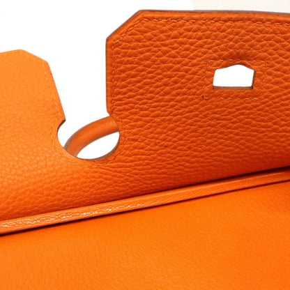 Hermes Handbag Birkin 30 Togo Orange Gold — view 8