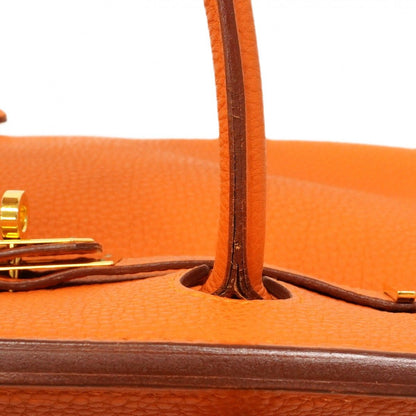 Hermes Handbag Birkin 30 Togo Orange Gold — view 6