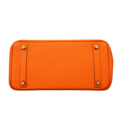 Hermes Handbag Birkin 30 Togo Orange Gold — view 3