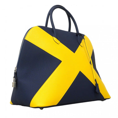 Hermes Handbag Bolide 45 Kazak Togo Color Blue Saffiano Jo Nunapur Silver — view 2