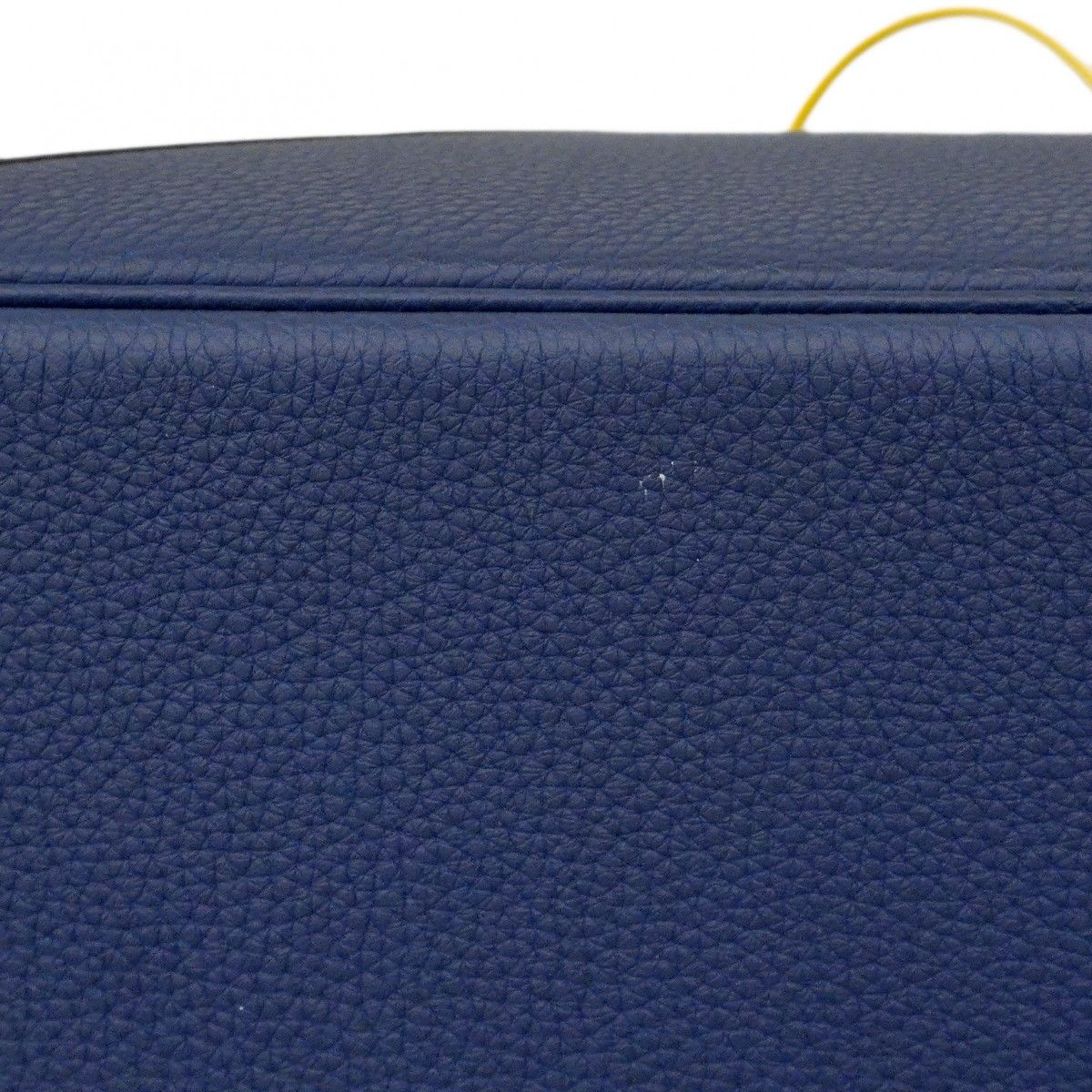 Hermes Handbag Bolide 45 Kazak Togo Color Blue Saffiano Jo Nunapur Silver — view 9