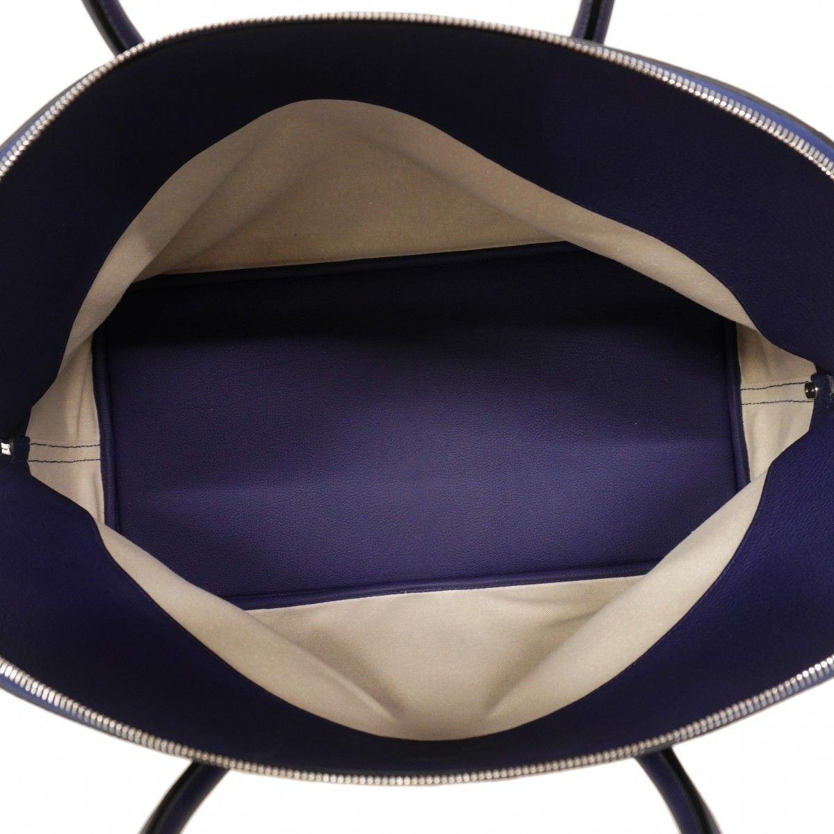 Hermes Handbag Bolide 45 Kazak Togo Color Blue Saffiano Jo Nunapur Silver — view 4