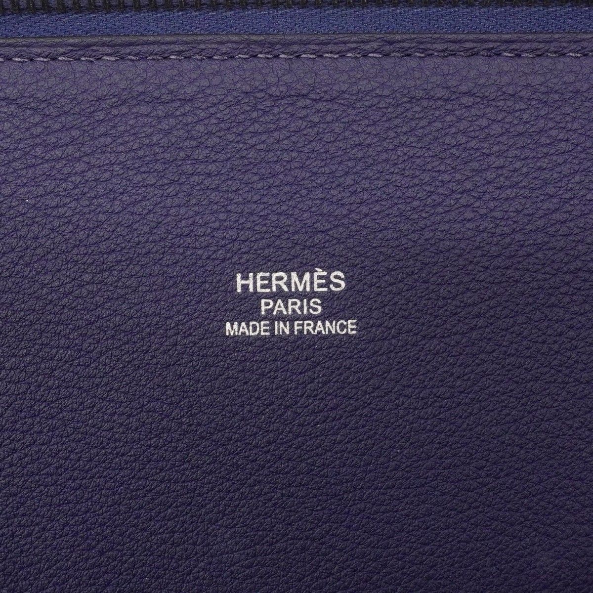 Hermes Handbag Bolide 45 Kazak Togo Color Blue Saffiano Jo Nunapur Silver — view 5