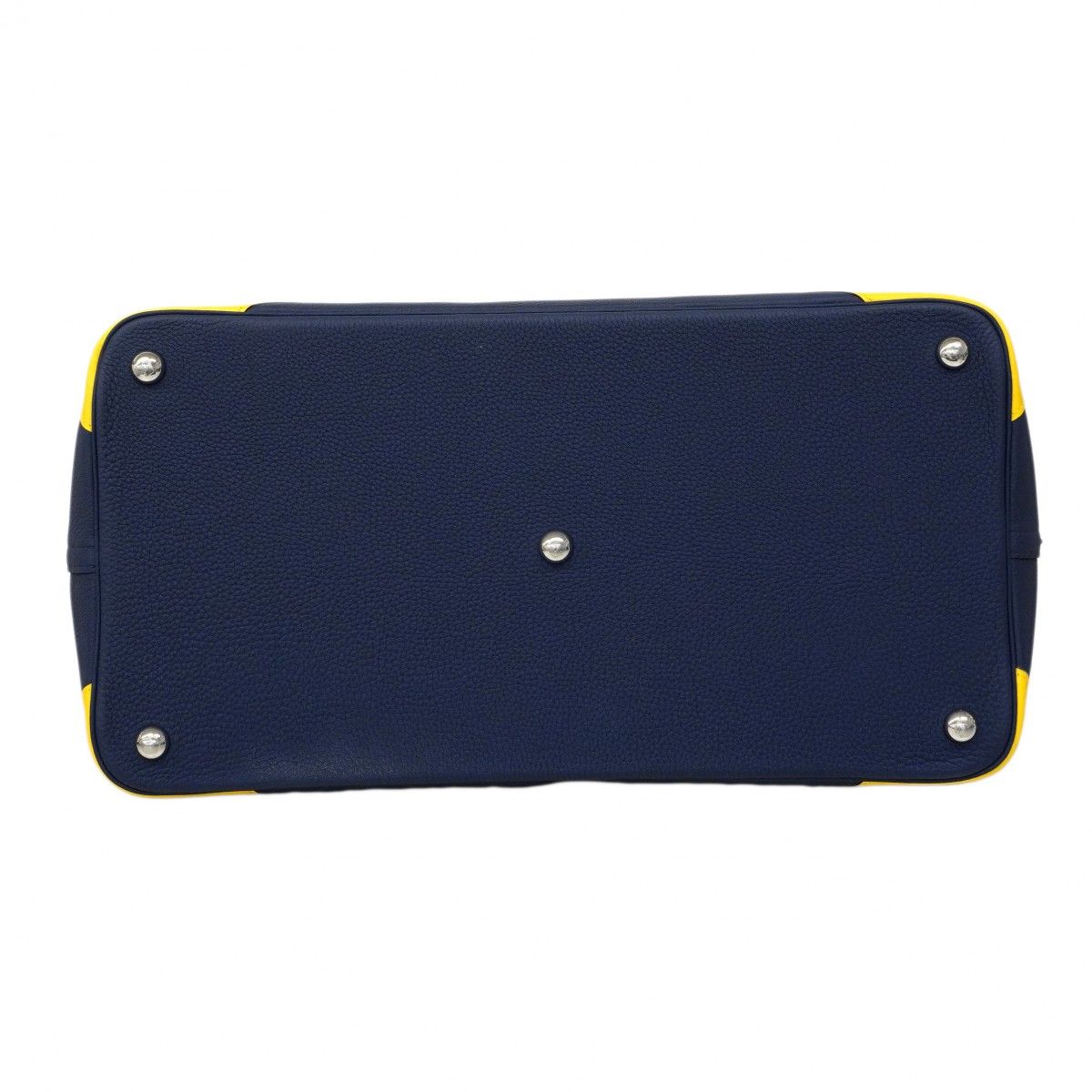 Hermes Handbag Bolide 45 Kazak Togo Color Blue Saffiano Jo Nunapur Silver — view 3