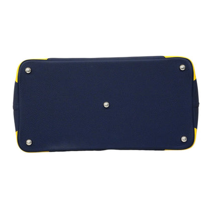 Hermes Handbag Bolide 45 Kazak Togo Color Blue Saffiano Jo Nunapur Silver — view 3