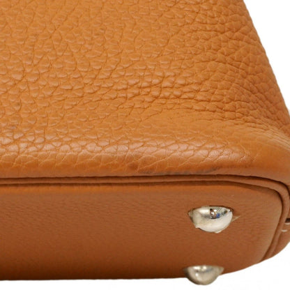 Hermes Handbag Bolide 31 Taurillon Clemence Gold Silver — view 6