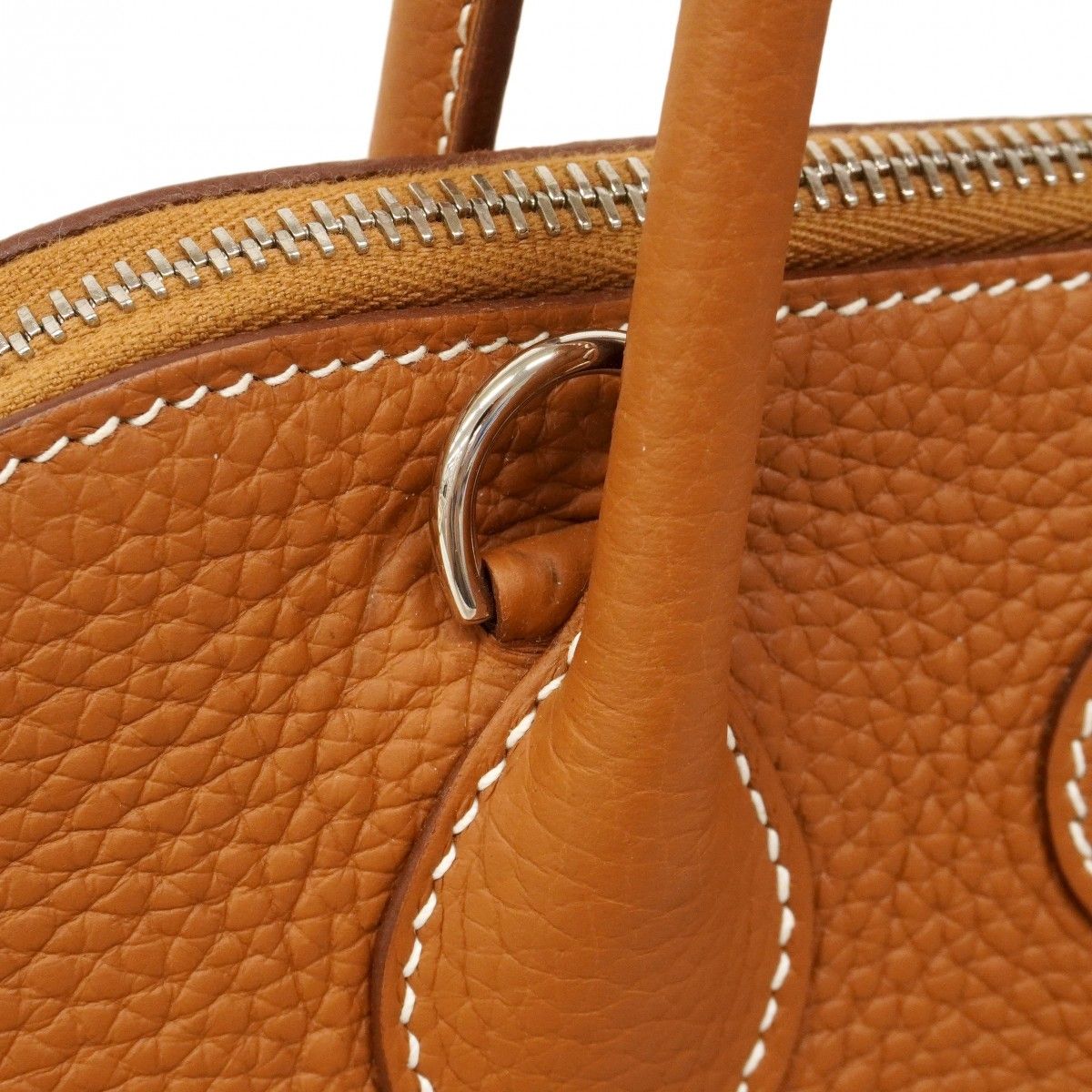 Hermes Handbag Bolide 31 Taurillon Clemence Gold Silver — view 7