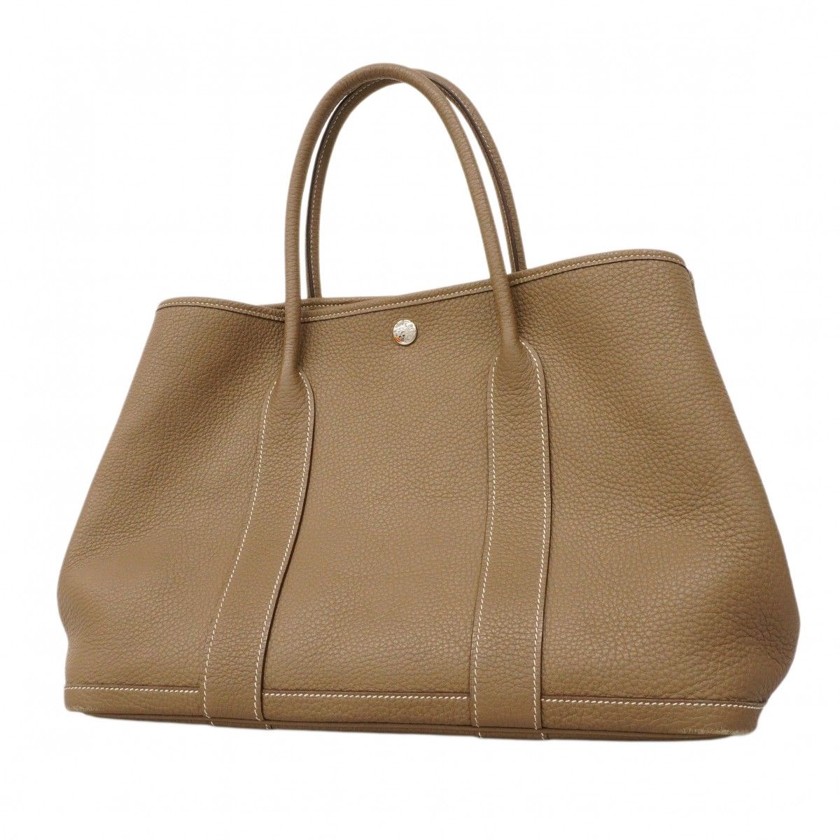 Hermes Tote Garden Party PM Negonda Etoupe Silver