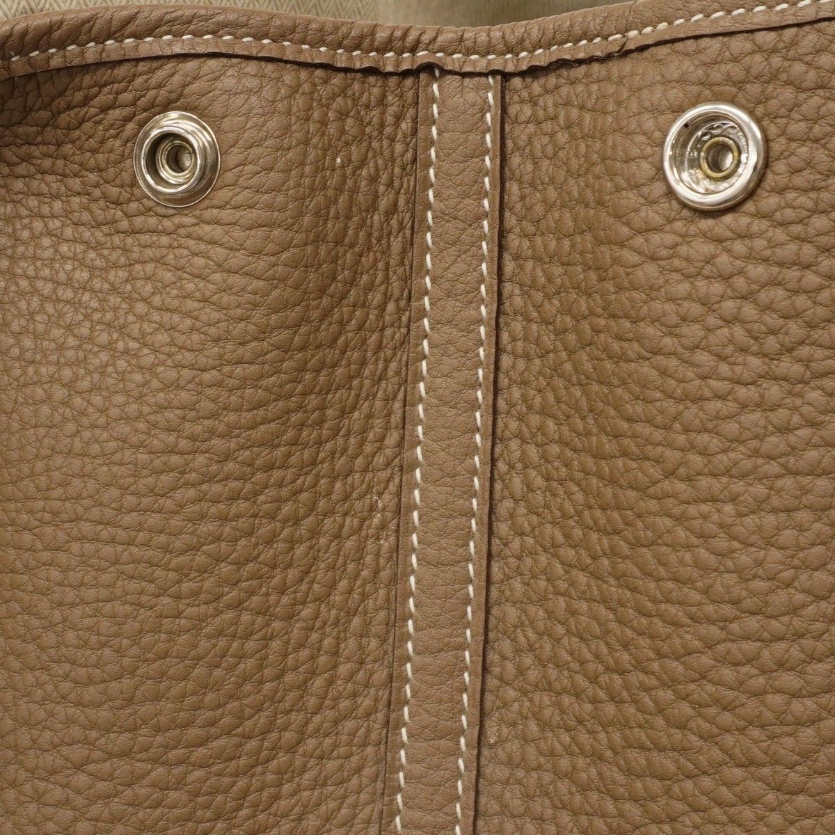 Hermes Tote Garden Party PM Negonda Etoupe Silver — view 7
