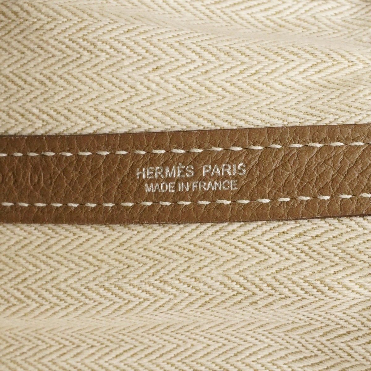 Hermes Tote Garden Party PM Negonda Etoupe Silver — view 5