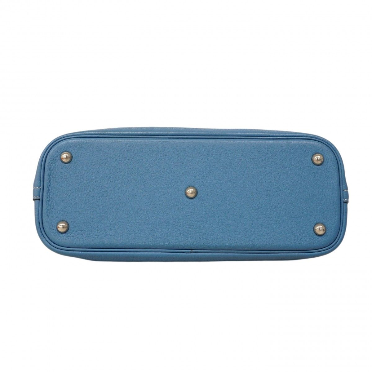 Hermes Handbag Bolide 31 Taurillon Clemence Blue Jean Silver 2-Way Bag — view 3