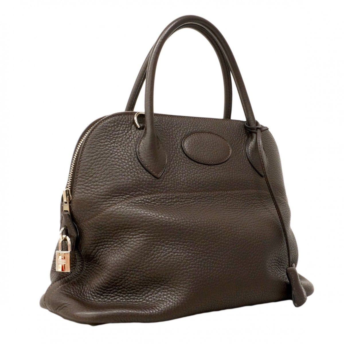 Hermes Handbag Bolide 31 Taurillon Clemence Tail Silver 2-Way Bag — view 2