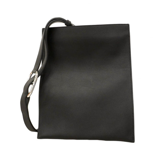 Hermes Belt Bag Pochette Plus Swift Black Silver