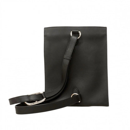 Hermes Belt Bag Pochette Plus Swift Black Silver — view 8