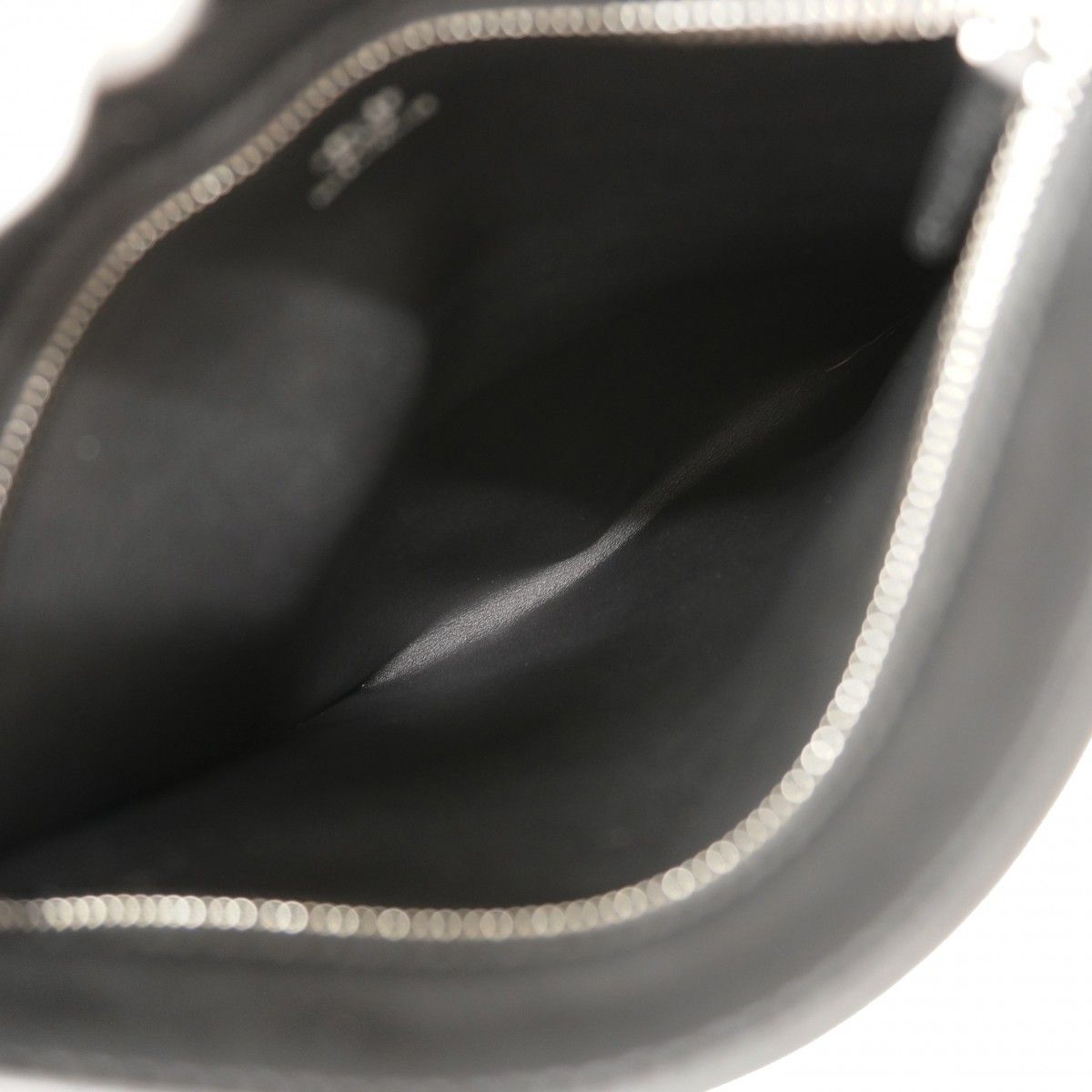 Hermes Belt Bag Pochette Plus Swift Black Silver — view 4