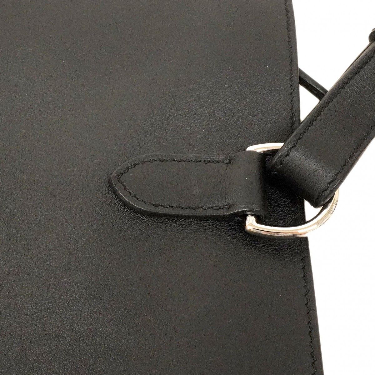 Hermes Belt Bag Pochette Plus Swift Black Silver — view 6