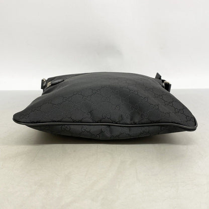 Gucci Shoulder Bag GG Nylon Black Silver — view 3