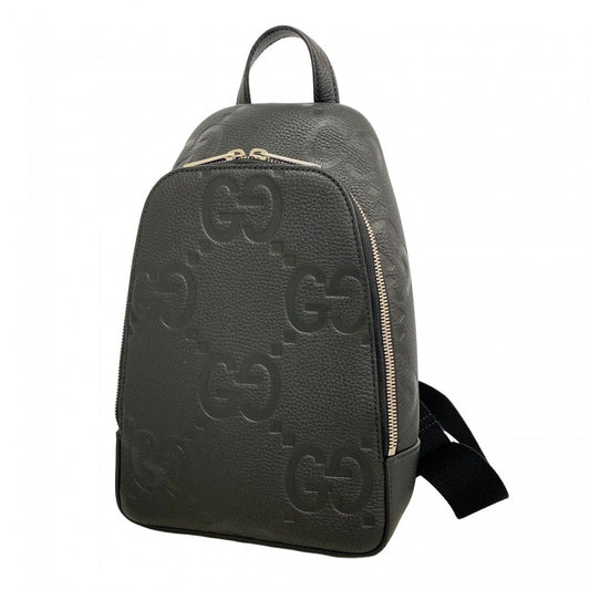Gucci Belt Bag Jumbo GG Leather Black Silver