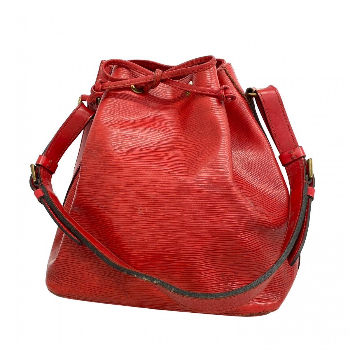 Louis Vuitton Shoulder Bag Epi Petit Noe Castilian Red