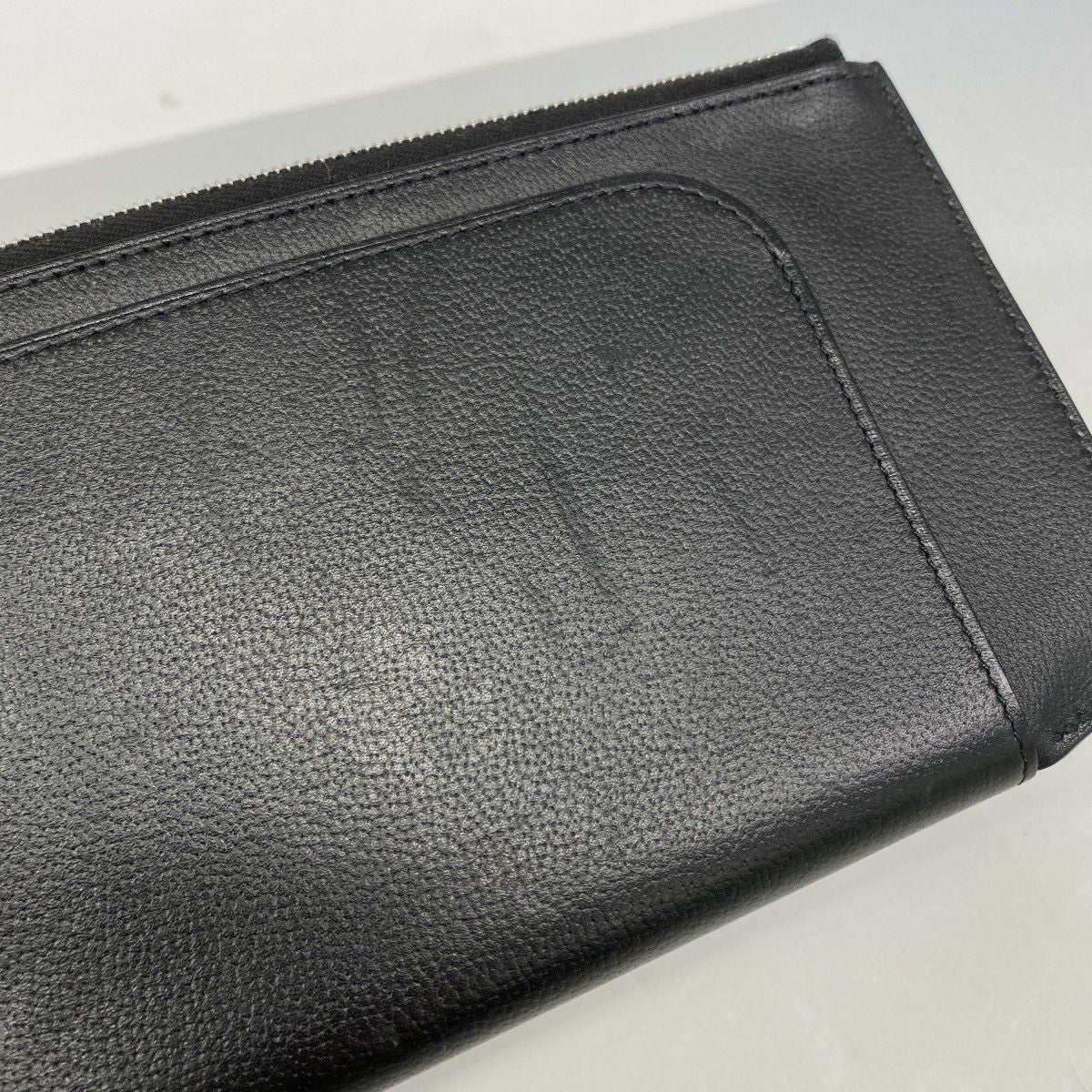 Hermes Pouch Strap GM Evercolor Black Silver — view 5