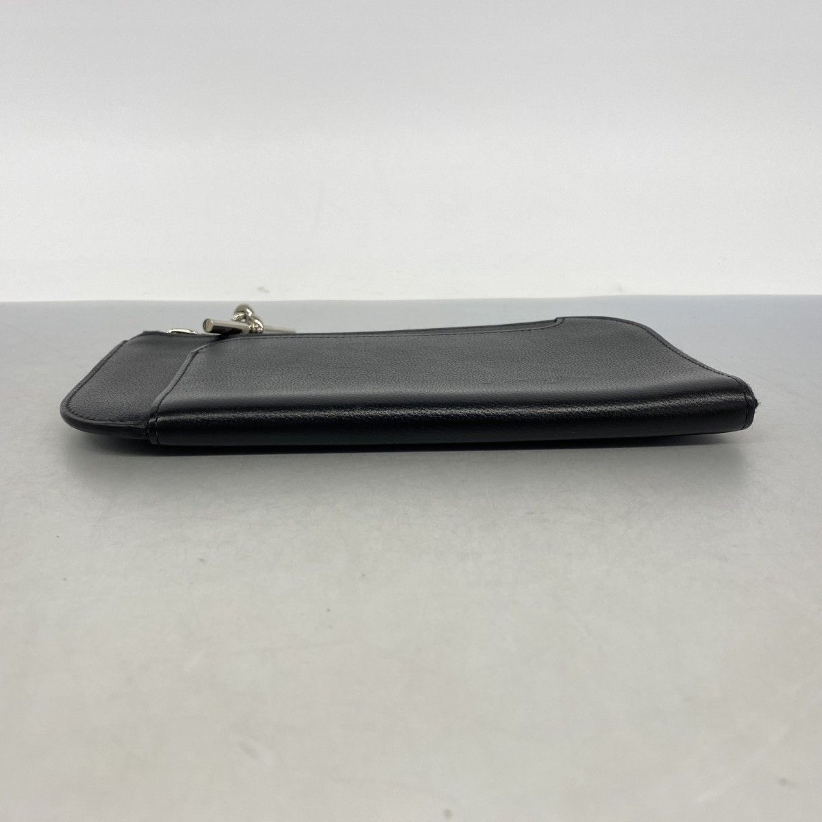 Hermes Pouch Strap GM Evercolor Black Silver — view 2