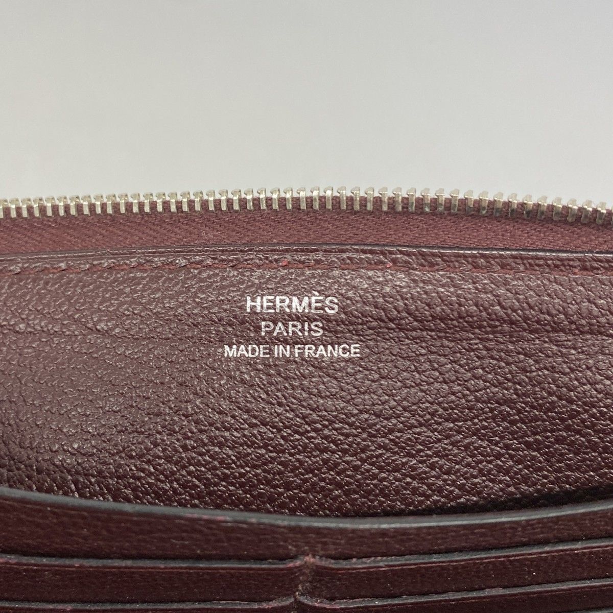 Hermes Wallet Azap Long Classic Swift Purun Silver — view 4