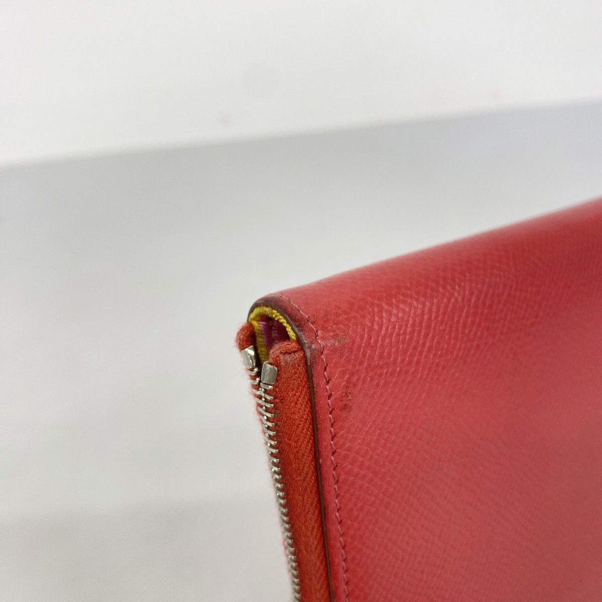 Hermes Wallet Azap Long Silk in Veau Bougainvillea Silver — view 5