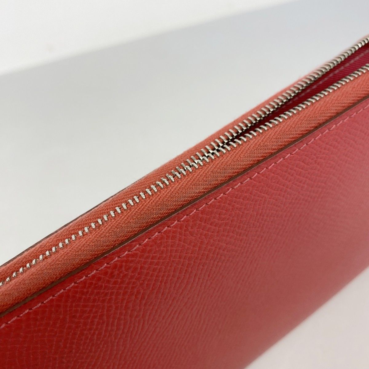 Hermes Wallet Azap Long Silk in Veau Bougainvillea Silver — view 7