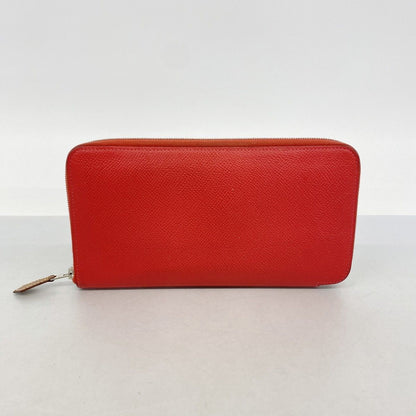 Hermes Wallet Azap Long Silk in Veau Bougainvillea Silver — view 8