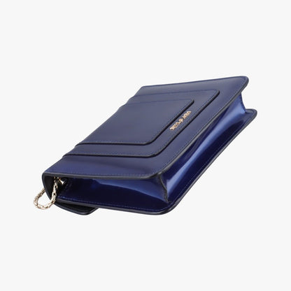 Bvlgari Serpenti Forever Blue Patent Messenger Bag — view 7