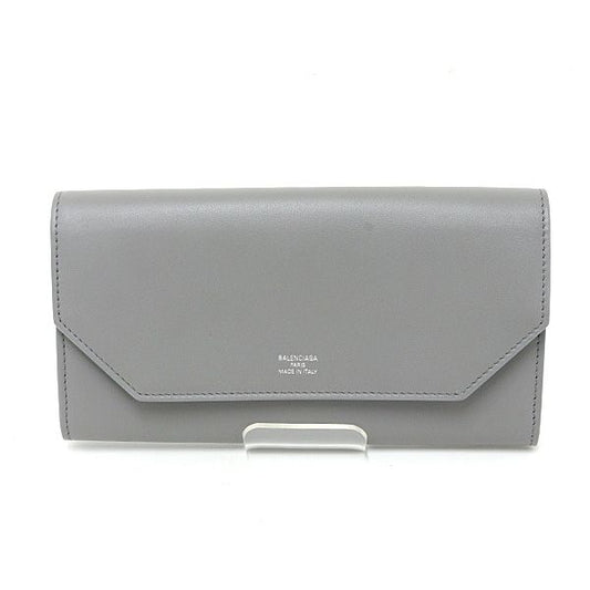Balenciaga Envelope Wallet Card Holder Gray Calfskin