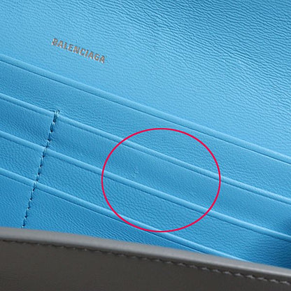 Balenciaga Envelope Wallet Card Holder Gray Calfskin — view 5