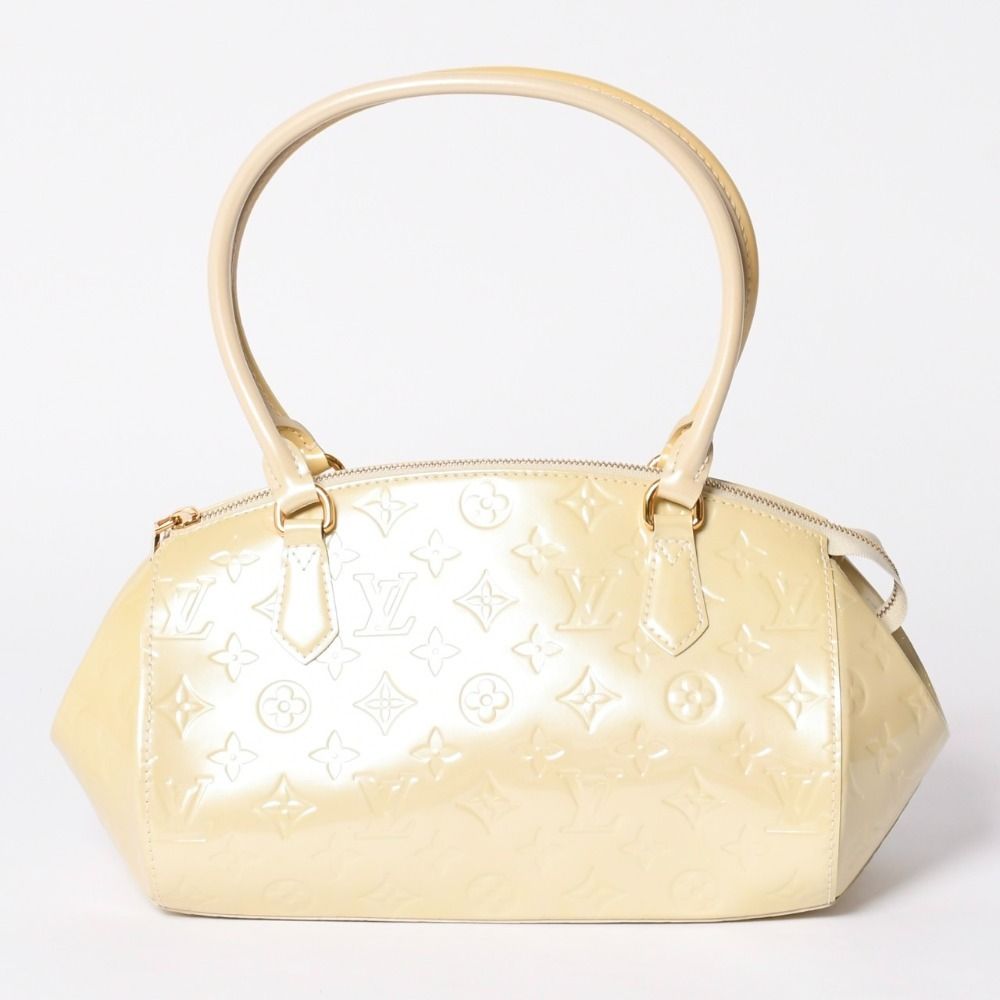 Louis Vuitton Sherwood PM Vernis Line Handbag Ivory Gold