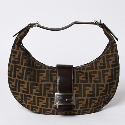 Fendi Mamma Baguette Bag Zucca Canvas Brown
