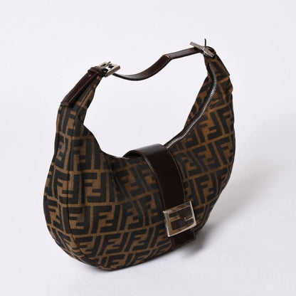 Fendi Mamma Baguette Bag Zucca Canvas Brown — view 3