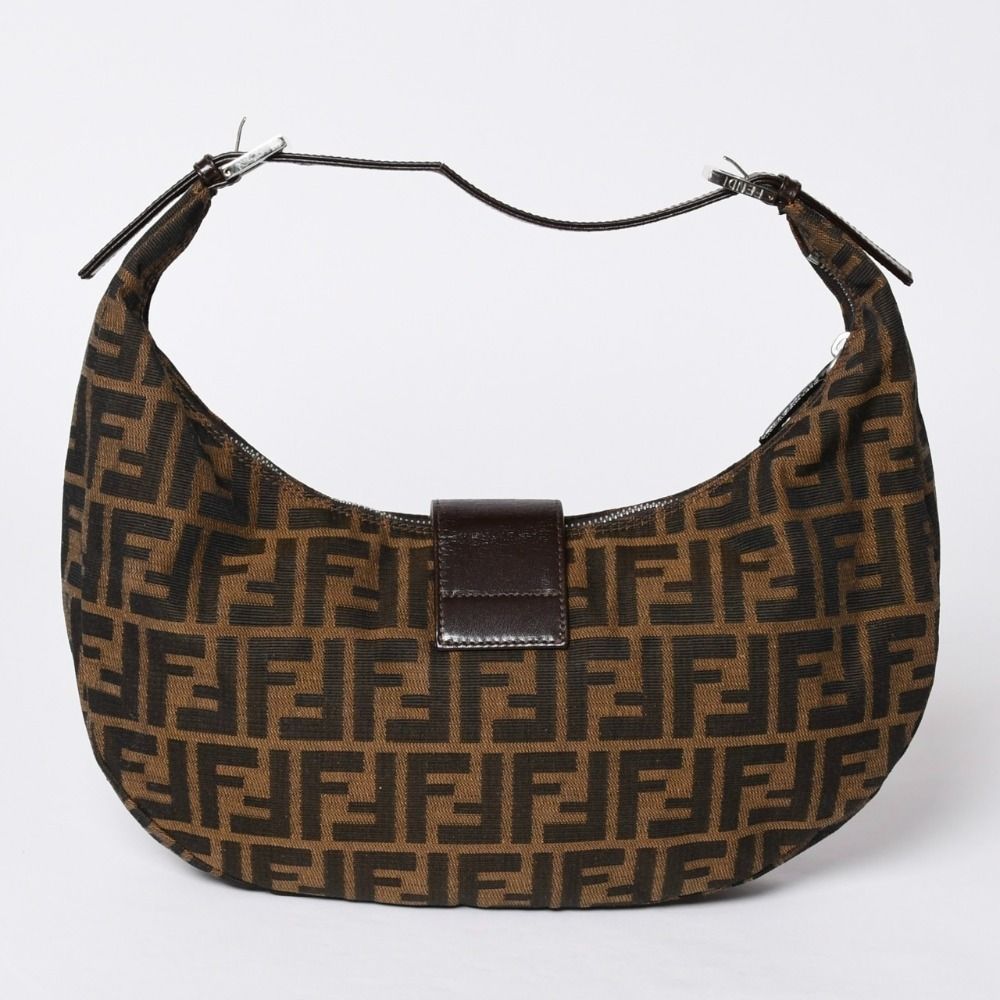 Fendi Mamma Baguette Bag Zucca Canvas Brown — view 2