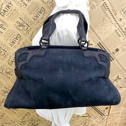 Cartier Handbag Leather Black Suede Multi Ero Must Line Tote — view 2