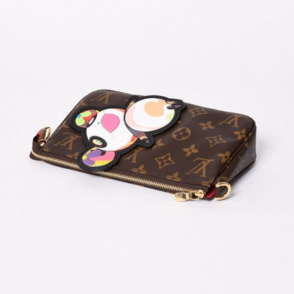Louis Vuitton LV Takashi Murakami Monogram Panda Pochette Accessoires Pouch — view 8