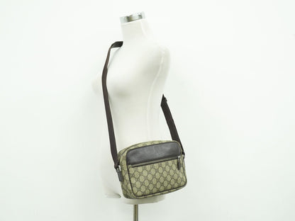 Gucci GG Supreme Shoulder Bag Pochette Beige — view 6