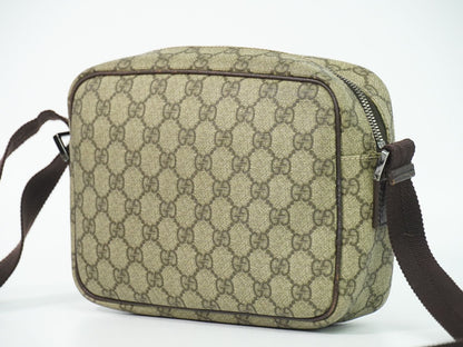 Gucci GG Supreme Shoulder Bag Pochette Beige — view 2