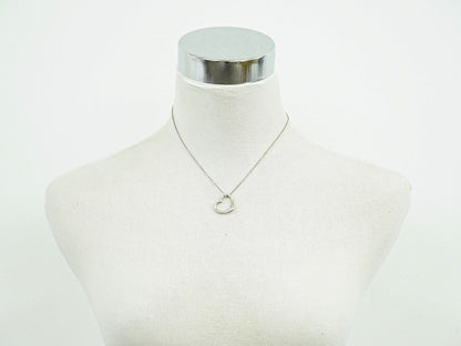 Tiffany & Co Open Heart 925 Necklace Pendant Silver — view 6