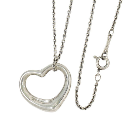 Tiffany & Co Open Heart 925 Necklace Pendant Silver